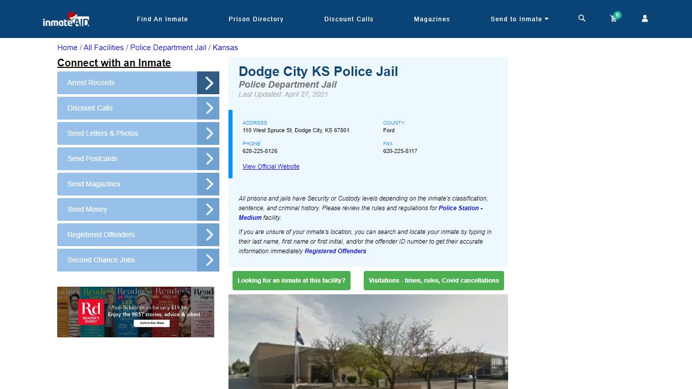 Dodge City KS Police Jail & Inmate Search - Dodge City, KS